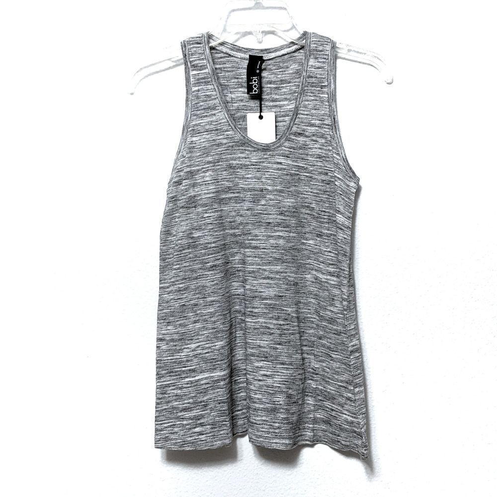 NWT BOBI Space Dye Gray Tank Top S